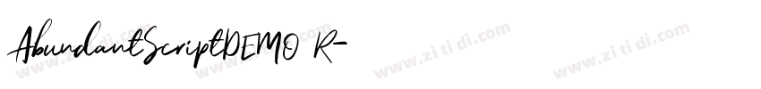 AbundantScriptDEMO R字体转换